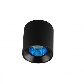 DK3090-BK+CY Светильник накладной IP 20, 10 Вт, GU5.3, LED, черный/голубой, пластик в Краснокамске - krasnokamsk.ok-mebel.com | фото
