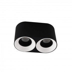 DK3096-BW+BK Светильник накладной IP 20, 10 Вт, GU5.3, LED, черно-белый/черный, пластик в Краснокамске - krasnokamsk.ok-mebel.com | фото