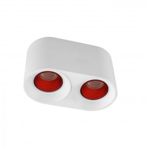 DK3096-WH+RD Светильник накладной IP 20, 10 Вт, GU5.3, LED, белый/красный, пластик в Краснокамске - krasnokamsk.ok-mebel.com | фото