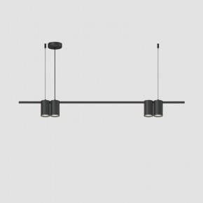 DK4061-BK Подвесной светильник ORBIT, IP20, 4xGU10 LED до 15 Вт, черный матовый, алюминий в Краснокамске - krasnokamsk.ok-mebel.com | фото