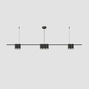 DK4063-BK Подвесной светильник ORBIT, IP20, 7xGU10 LED до 15 Вт, черный матовый, алюминий в Краснокамске - krasnokamsk.ok-mebel.com | фото