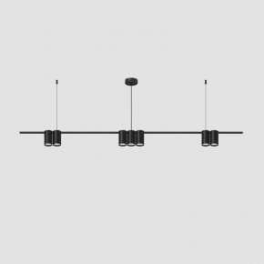 DK4063-BK Подвесной светильник ORBIT, IP20, 7xGU10 LED до 15 Вт, черный матовый, алюминий в Краснокамске - krasnokamsk.ok-mebel.com | фото 2