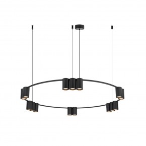 DK4067-BK Подвесной светильник ORBIT, IP20, 15xGU10 LED до 15 Вт, черный матовый, алюминий в Краснокамске - krasnokamsk.ok-mebel.com | фото 3