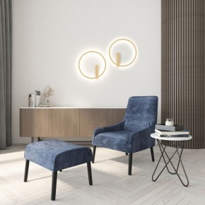 DK5035-SG Бра ROUND со светодиодом, IP20, 24W, 3000/4000/6500K, матовое золото, алюминий в Краснокамске - krasnokamsk.ok-mebel.com | фото 7