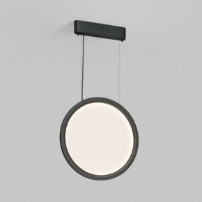 DK6604-BK Подвесной вертикальный светильник Veil со светодиодом H1500 d450 220V 36W 3000-6000K IP20 черный алюминий в Краснокамске - krasnokamsk.ok-mebel.com | фото
