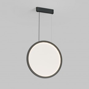 DK6606-BK Подвесной вертикальный светильник Veil со светодиодом H1700 d600 220V 48W 3000-6000K IP20 черный алюминий в Краснокамске - krasnokamsk.ok-mebel.com | фото