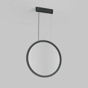 DK6606-BK Подвесной вертикальный светильник Veil со светодиодом H1700 d600 220V 48W 3000-6000K IP20 черный алюминий в Краснокамске - krasnokamsk.ok-mebel.com | фото 2