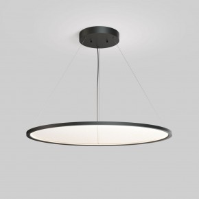 DK6620-BK Подвесной горизонтальный светильник Veil со светодиодом H900 d1000 220V 82W 3000-6000K IP20 черный алюминий в Краснокамске - krasnokamsk.ok-mebel.com | фото