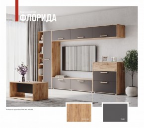 ФЛОРИДА Гостиная (модульная) дуб золотой/графит в Краснокамске - krasnokamsk.ok-mebel.com | фото