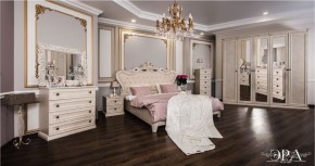 Комод 4 ящика Афина + Зеркало ППУ Афина (крем корень) в Краснокамске - krasnokamsk.ok-mebel.com | фото 7