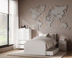 Комод КАСТОР с пятью ящиками, цвет белый в Краснокамске - krasnokamsk.ok-mebel.com | фото 3