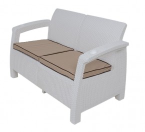 Комплект уличной мебели Yalta Premium Terrace Set (Ялта) белый (+подушки под спину) в Краснокамске - krasnokamsk.ok-mebel.com | фото 2