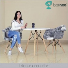 Кресло Barneo N-14 Patchwork черно-белый в Краснокамске - krasnokamsk.ok-mebel.com | фото 3
