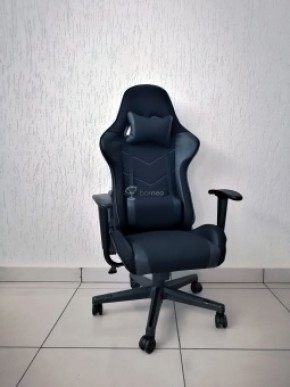 Кресло геймерское Barneo K-50 (черная сетка черные вставки) в Краснокамске - krasnokamsk.ok-mebel.com | фото 1