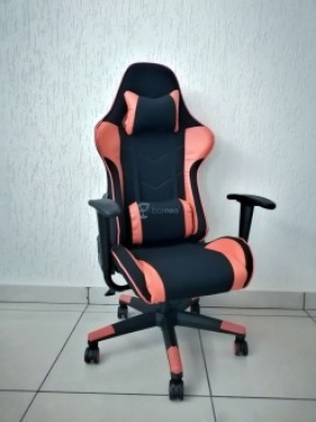 Кресло геймерское Barneo K-50 (черная сетка оранжевые вставки) в Краснокамске - krasnokamsk.ok-mebel.com | фото