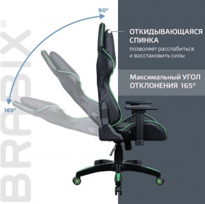 Кресло компьютерное BRABIX "GT Carbon GM-120" (черное/зеленое) 531929 в Краснокамске - krasnokamsk.ok-mebel.com | фото 2