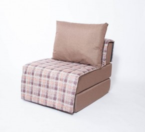 Кресло-кровать бескаркасное Харви (коричневый-квадро беж) в Краснокамске - krasnokamsk.ok-mebel.com | фото