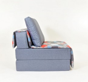 Кресло-кровать бескаркасное Харви (серый-геометрия слейт) в Краснокамске - krasnokamsk.ok-mebel.com | фото 2