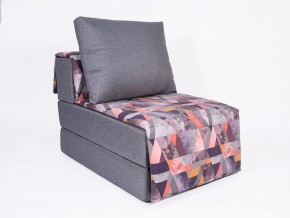 Кресло-кровать бескаркасное Харви (серый-сноу манго) в Краснокамске - krasnokamsk.ok-mebel.com | фото