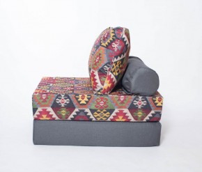 Кресло-кровать-пуф бескаркасное Прайм (мехико серый-графит) в Краснокамске - krasnokamsk.ok-mebel.com | фото 1
