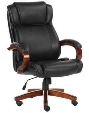 Кресло офисное BRABIX PREMIUM "Magnum EX-701" (дерево, рециклированная кожа, черное) 531827 в Краснокамске - krasnokamsk.ok-mebel.com | фото