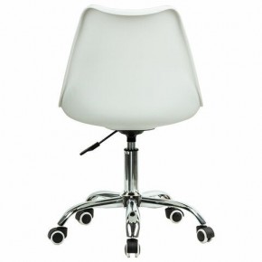 Кресло стул BRABIX "Eames MG-310 CH", хром, пластик белый, ткань серая, 532924 в Краснокамске - krasnokamsk.ok-mebel.com | фото 4