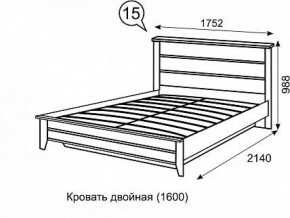 Кровать 1600 с ПМ София 15 в Краснокамске - krasnokamsk.ok-mebel.com | фото 3