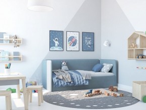 Кровать-диван Leonardo 160*70 (Голубой) + боковина в Краснокамске - krasnokamsk.ok-mebel.com | фото 5