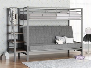 Кровать двухъярусная с диваном "Мадлен-3" (Серый/Серый) в Краснокамске - krasnokamsk.ok-mebel.com | фото 1