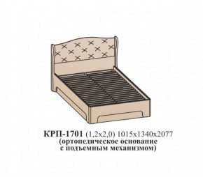 Кровать ЭЙМИ с подъемным механизмом КРП-1701 Гикори джексон (1200х2000) в Краснокамске - krasnokamsk.ok-mebel.com | фото