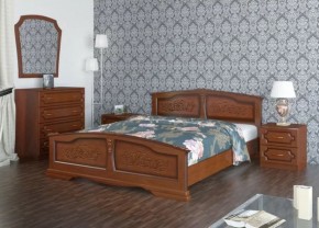 ЕЛЕНА Кровать из массива 1200 (Орех) в Краснокамске - krasnokamsk.ok-mebel.com | фото 2