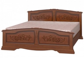 ЕЛЕНА Кровать из массива 1800 (Орех) в Краснокамске - krasnokamsk.ok-mebel.com | фото 1