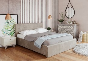 Кровать Изабелла с латами Newtone light beige 1400x2000 в Краснокамске - krasnokamsk.ok-mebel.com | фото 2