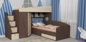 Кровать Кадет-2 с универсальной лестницей в Краснокамске - krasnokamsk.ok-mebel.com | фото 2