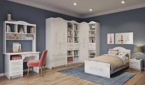 KI-KI КРД900.1 Кровать 900 (белый/белое дерево) в Краснокамске - krasnokamsk.ok-mebel.com | фото 2