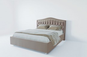 Кровать Нягань с ПМ 1200 (велюр светло-серый) в Краснокамске - krasnokamsk.ok-mebel.com | фото 2