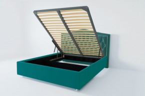 Кровать Нягань с ПМ 1400 (велюр бирюзовый) в Краснокамске - krasnokamsk.ok-mebel.com | фото