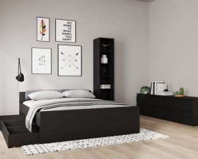 Кровать ОРИОН двухспальная с ортопедическим основанием 180х200, цвет Дуб Венге в Краснокамске - krasnokamsk.ok-mebel.com | фото 3