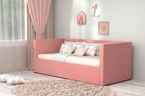 Кровать с ПМ (арт.030) (с/м 900*2000мм) (б/матр), ткань розовая в Краснокамске - krasnokamsk.ok-mebel.com | фото
