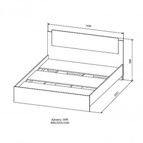 СОФИ СКР1600.1 Кровать 1600 в Краснокамске - krasnokamsk.ok-mebel.com | фото 2