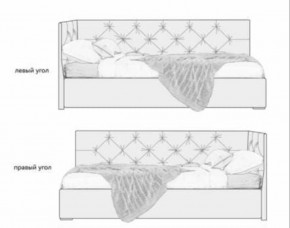 Кровать угловая Лилу интерьерная +основание/ПМ/бельевое дно (120х200) в Краснокамске - krasnokamsk.ok-mebel.com | фото 5