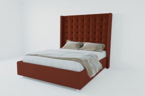Кровать Венеция ЛЮКС с ПМ 1200 (велюр бордо) в Краснокамске - krasnokamsk.ok-mebel.com | фото 3