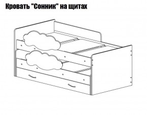 Кровать выкатная Соник (800*1900) в Краснокамске - krasnokamsk.ok-mebel.com | фото 2
