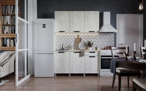 Кухня ДИОР 1500 (Белый/Дуб Крафт белый) в Краснокамске - krasnokamsk.ok-mebel.com | фото