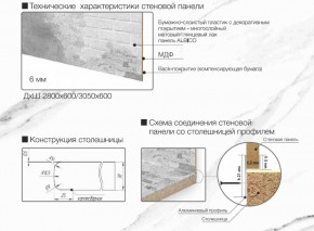 Кухонный фартук со столешницей (А-01) в едином стиле (3050 мм) в Краснокамске - krasnokamsk.ok-mebel.com | фото 7