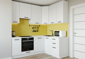 Кухонный гарнитур Белый Глянец 2200*1600 h950 (Стол. 26мм) в Краснокамске - krasnokamsk.ok-mebel.com | фото