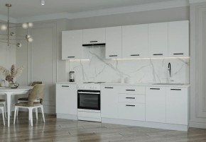 Кухонный гарнитур Белый Глянец 3000 (Стол. 38мм) в Краснокамске - krasnokamsk.ok-mebel.com | фото