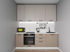 Кухонный гарнитур Каппучино 2200 h950 (Стол. 38мм) в Краснокамске - krasnokamsk.ok-mebel.com | фото