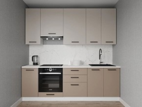 Кухонный гарнитур Каппучино 2400 h950 (Стол. 38мм) в Краснокамске - krasnokamsk.ok-mebel.com | фото
