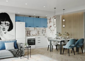 Кухонный гарнитур Капри 2550 (Стол. 38мм) в Краснокамске - krasnokamsk.ok-mebel.com | фото